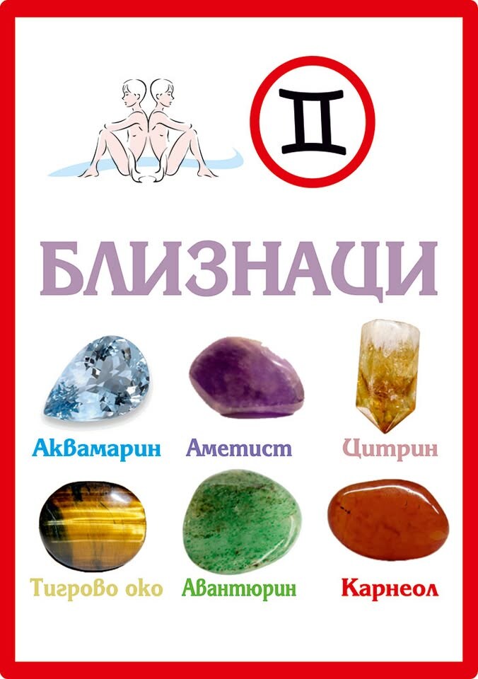 Зодиакални камъни за Близнаци