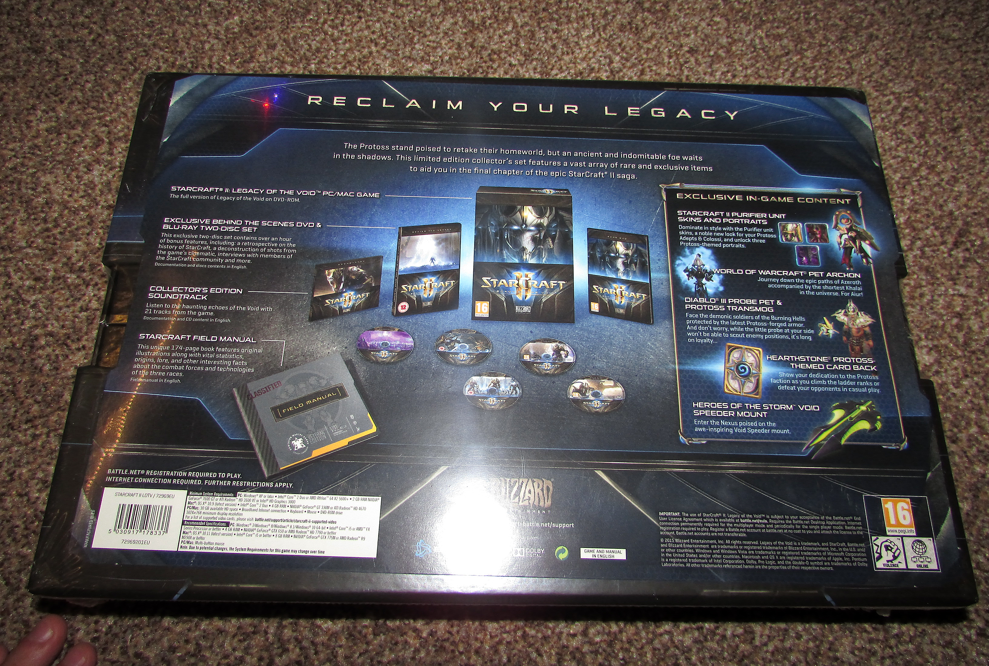 StarCraft 2: Legacy of the Void Collector's Edition Sealed NEW