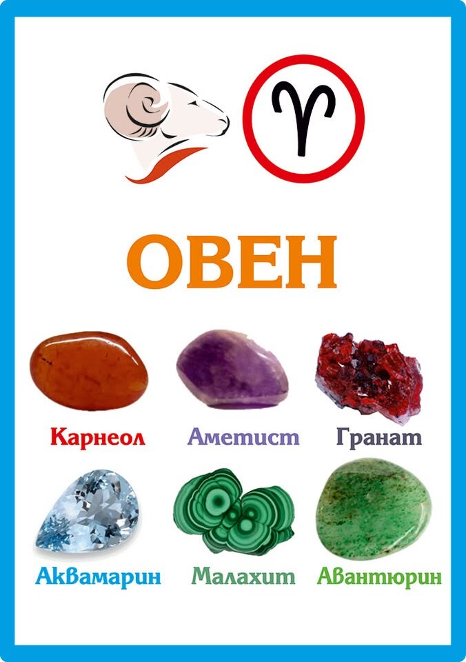 Зодиакални камъни за Овен